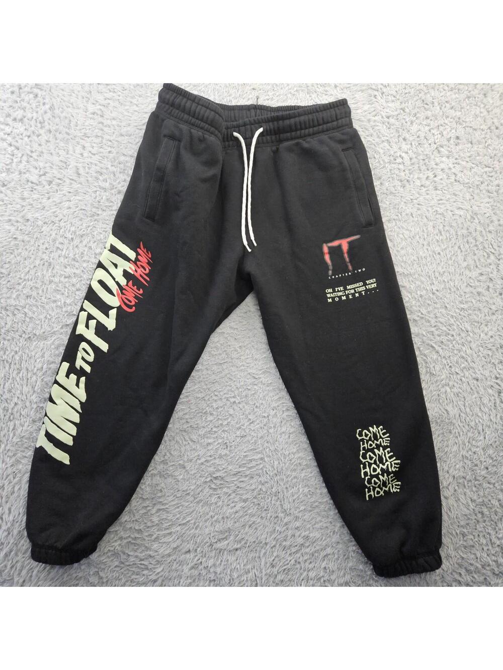IT Movie Stephen King Ch.2 X Shoe Palace Sweatpants Joggers Glow in Dark Large